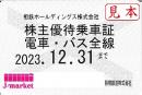 相模鉄道/相鉄　株主優待乗車証定期券式 (電車・バス全線)　2024年12月31日まで